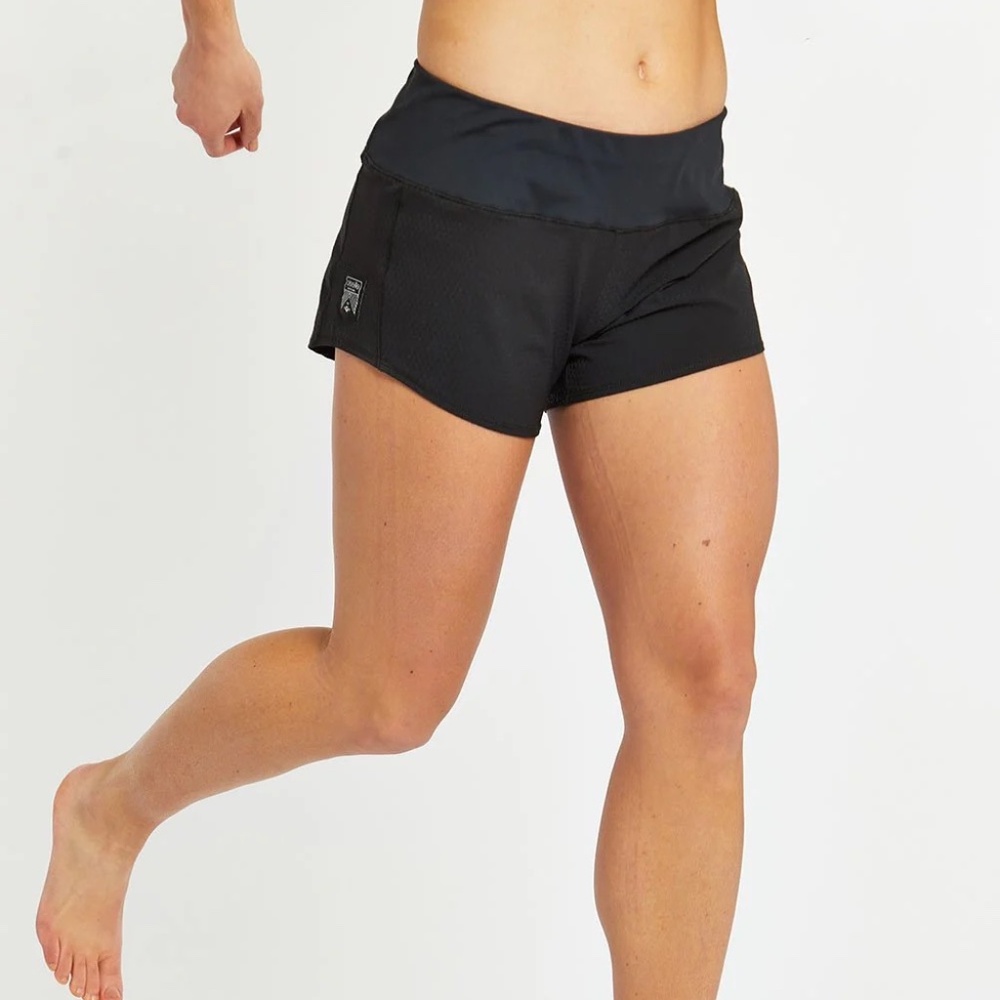 Oiselle Roga Shorts - Black - Size 8